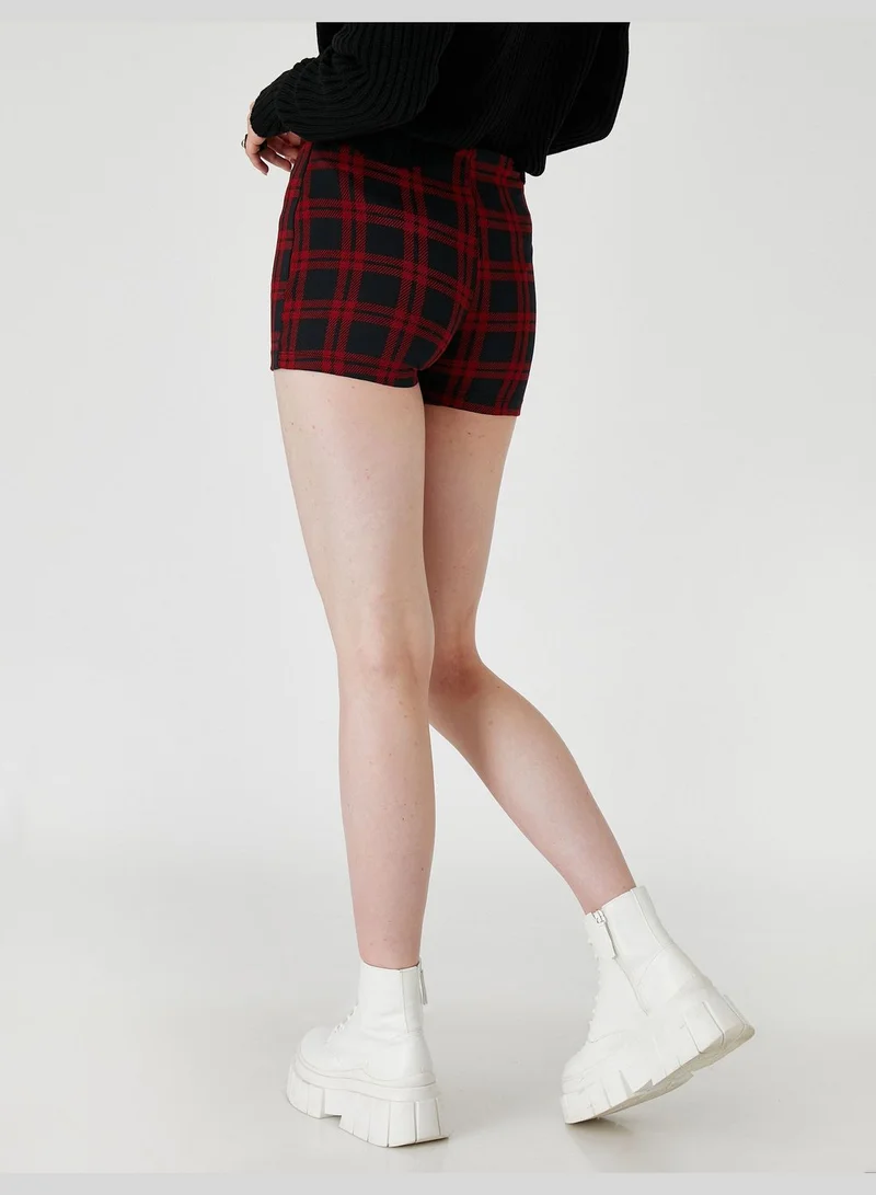 KOTON Patterned Mini Skort