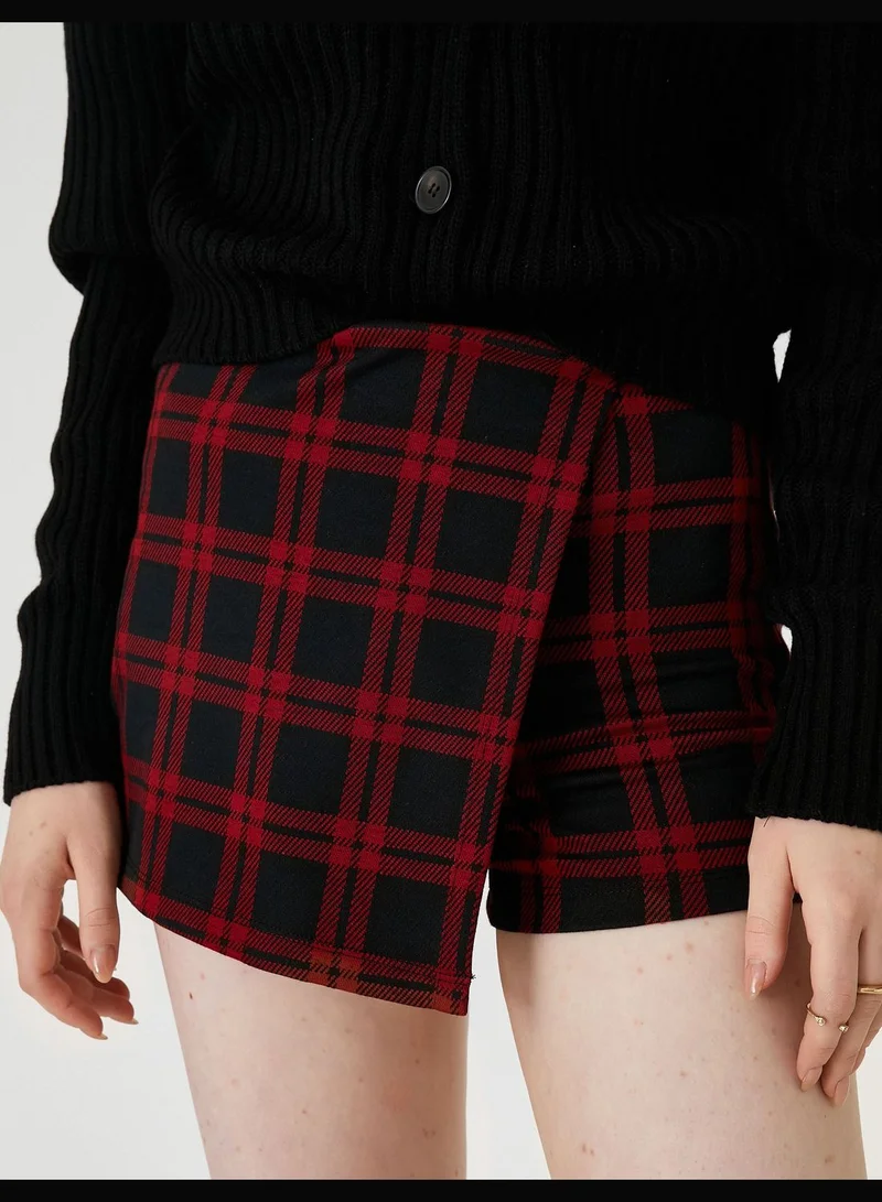 KOTON Patterned Mini Skort