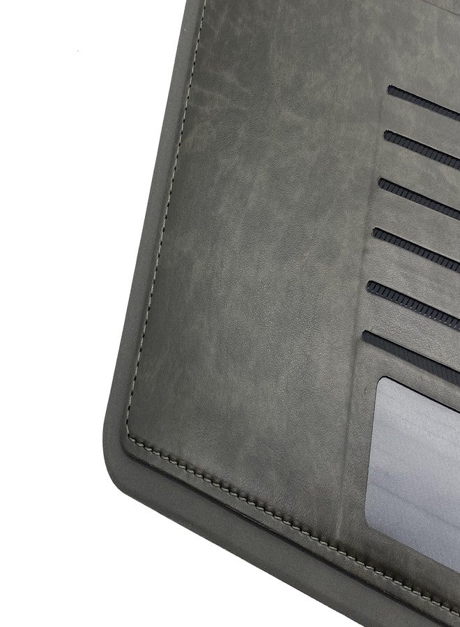 XIAOZHI Binder Portfolio Organizer with Color File Folders, Business and Interview Padfolio with 3-Ring Binder, Clipboard - Image 5