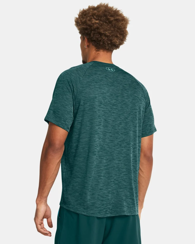 UNDER ARMOUR Green Men's UA Tech Textured T-Shirt for Men | Best Price UAE