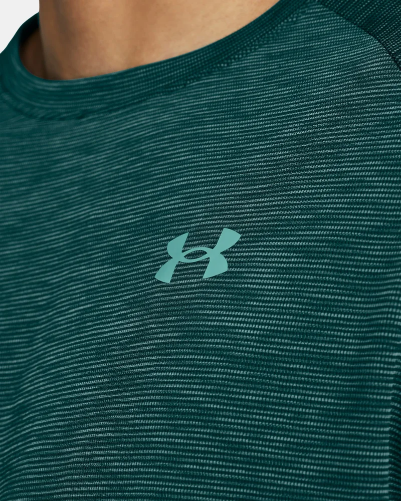 UNDER ARMOUR Green Men's UA Tech Textured T-Shirt for Men | Best Price UAE
