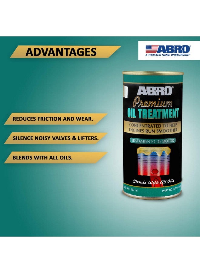 أبرو Ot-511-300 زيت محرك البنزين والديزل لمعالجة الاحتكاك ومخفض الصوت للسيارات الدفع الرباعي والسيارات (300 مل) - Image 3