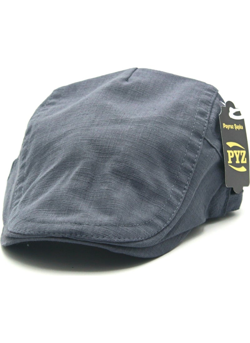 Accessory City Summer Buckled Men's Linen Cap Hat 