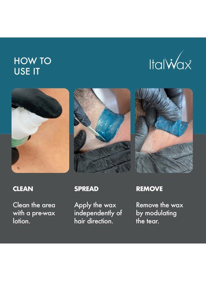 ItalWax Pour Homme Barber Edition - 500g / 1.1lb - Hard wax beads for hair removal - Special for man - Natural formulation - Easily removes coarse hairs - Ideal for barber shops  - Image 4