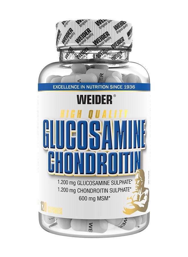 Weider - Glucosamine Chondroitin Plus MSM - Joint Support Supplement,120 Capsules - Image 1