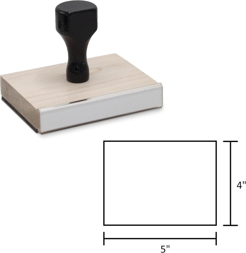 إنفيوجن Traditional Wood Stamp with Black Wood Handle (4 x 5) - Image 3