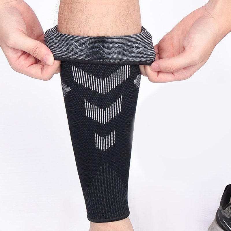 2Pcs Calf Compression Sleeves Breathable Calf Protectors Sports Calf Compression Socks - Image 1