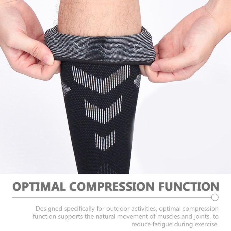 2Pcs Calf Compression Sleeves Breathable Calf Protectors Sports Calf Compression Socks - Image 5