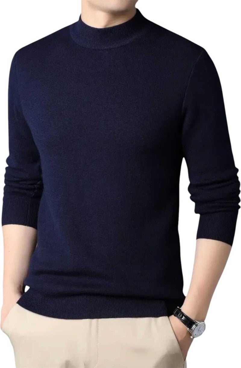 Tezzgelsin 3-Pack Men's Non-Pilling Half Turtleneck Knitwear Sweater Half Turtleneck Knitwear Sweater  - Image 3