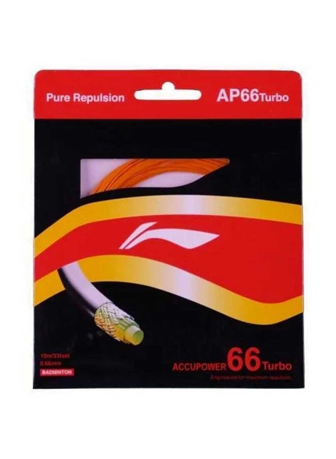 Li-Ning Ap-66 Turbo Badminton String - Orange  - Image 1