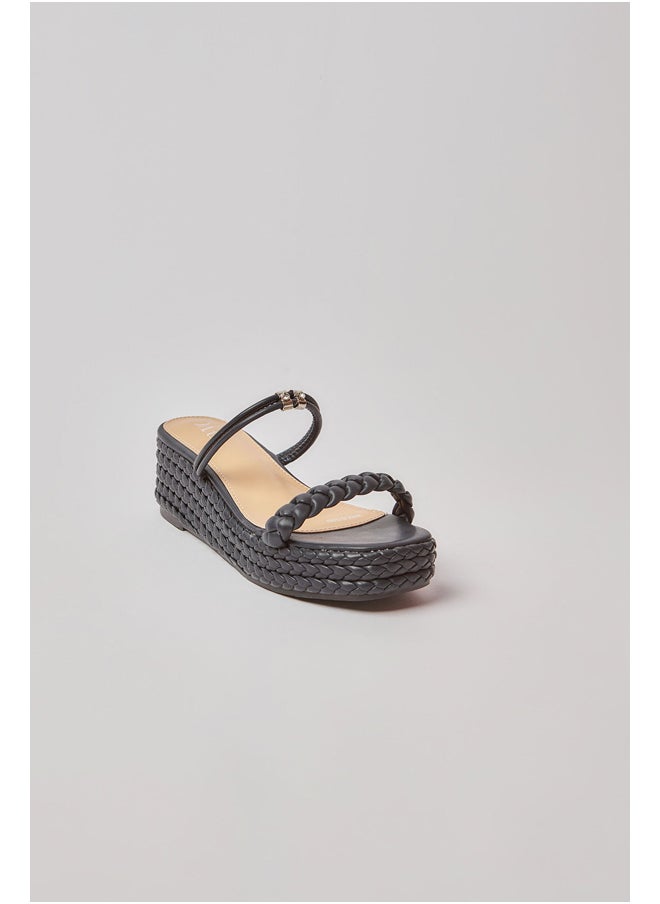 Dalydress Dare - Fancy Ankle Strap Braided Wedges - Image 1