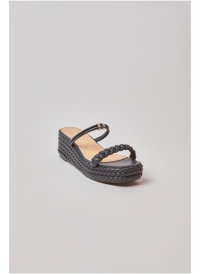 Dalydress Dare - Fancy Ankle Strap Braided Wedges - Image 1