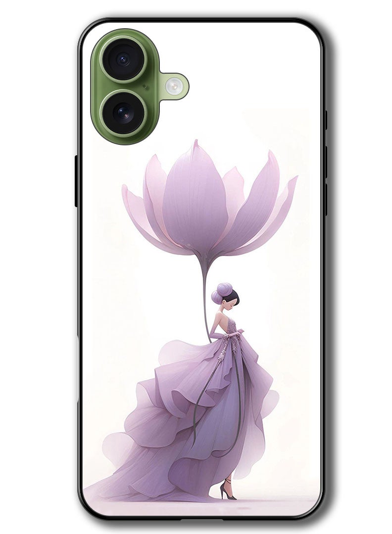 Theodor Case Compatible with Apple iPhone 17 6.3 Inch Protection Shockproof Bumper Cover Women Flower - Image 1