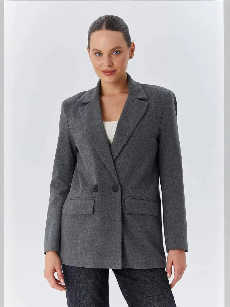 MixRay Mixray Long Sleeve Buttoned Blazer