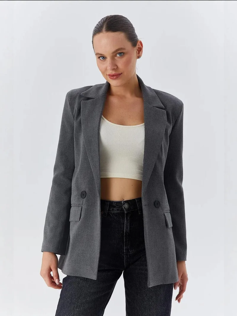 MixRay Mixray Long Sleeve Buttoned Blazer