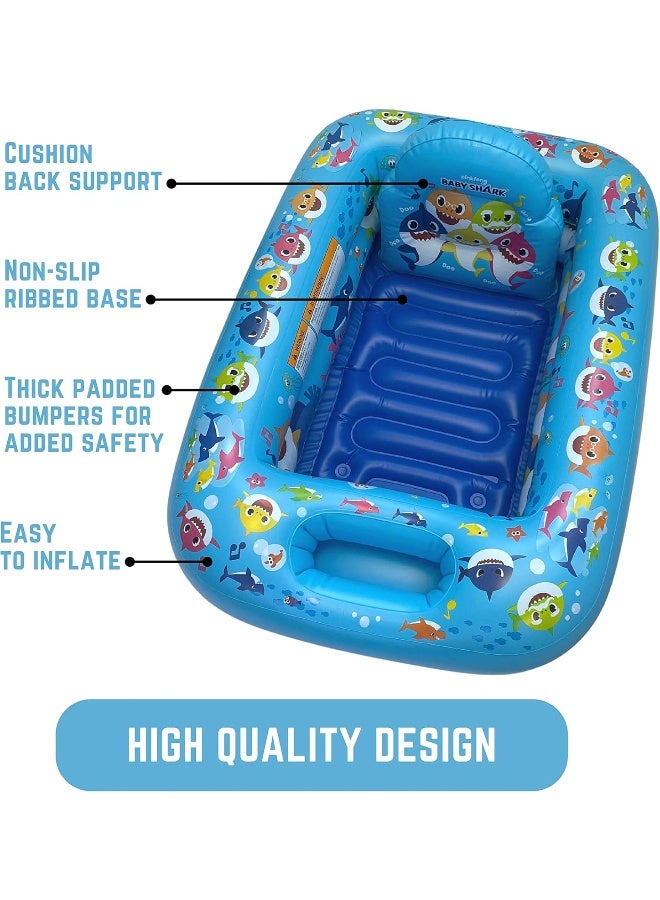 ginsey Nickelodeon Baby Shark "Making a Splash" Inflatable Tub - Image 2