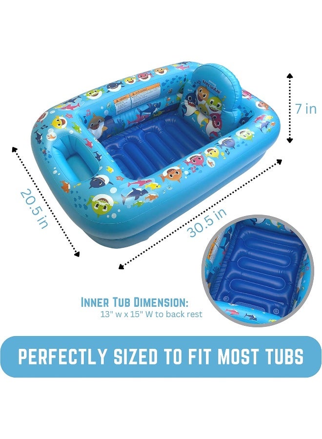 ginsey Nickelodeon Baby Shark "Making a Splash" Inflatable Tub - Image 4