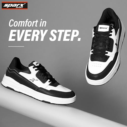 SPARX Men’s Sneaker SM-9067 | Soft Cushioned, Durable & Trendy Lace-Up Casual Shoes White - Image 2