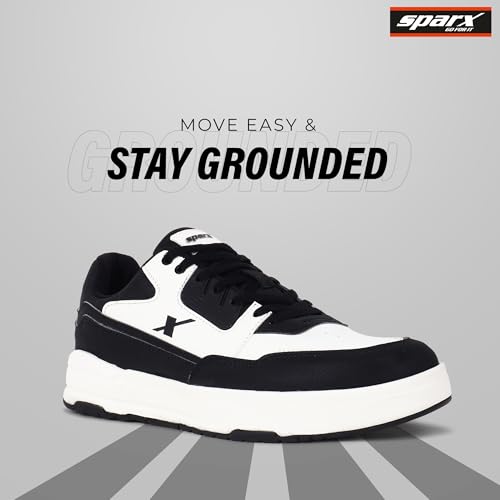 SPARX Men’s Sneaker SM-9067 | Soft Cushioned, Durable & Trendy Lace-Up Casual Shoes White - Image 3