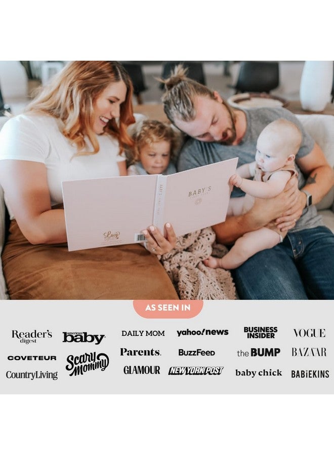 Lucy Darling Baby Memory Book, Luxury Baby First Year Book & Photo Album for Baby Boy/Girl, Keepsake Baby Books & Journals, Gender Neutral Memories & Milestone Book, Pregnancy Gift - Wildflower Meadow - Image 5