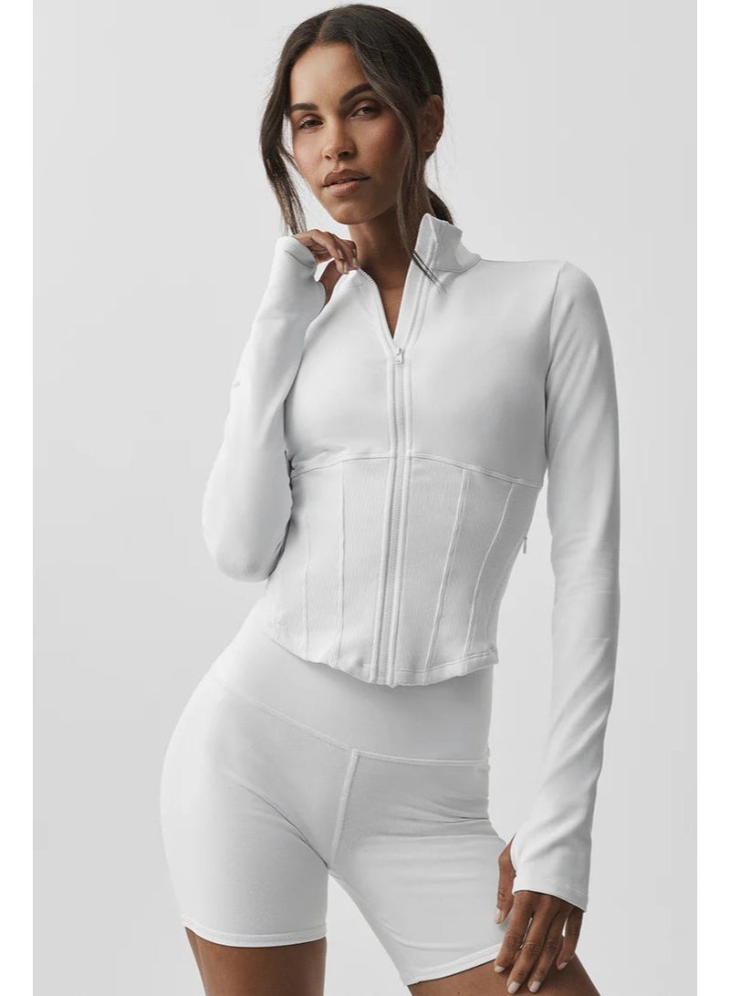 Alo yoga Airbrush Corset Full Zip Jacket - Image 2