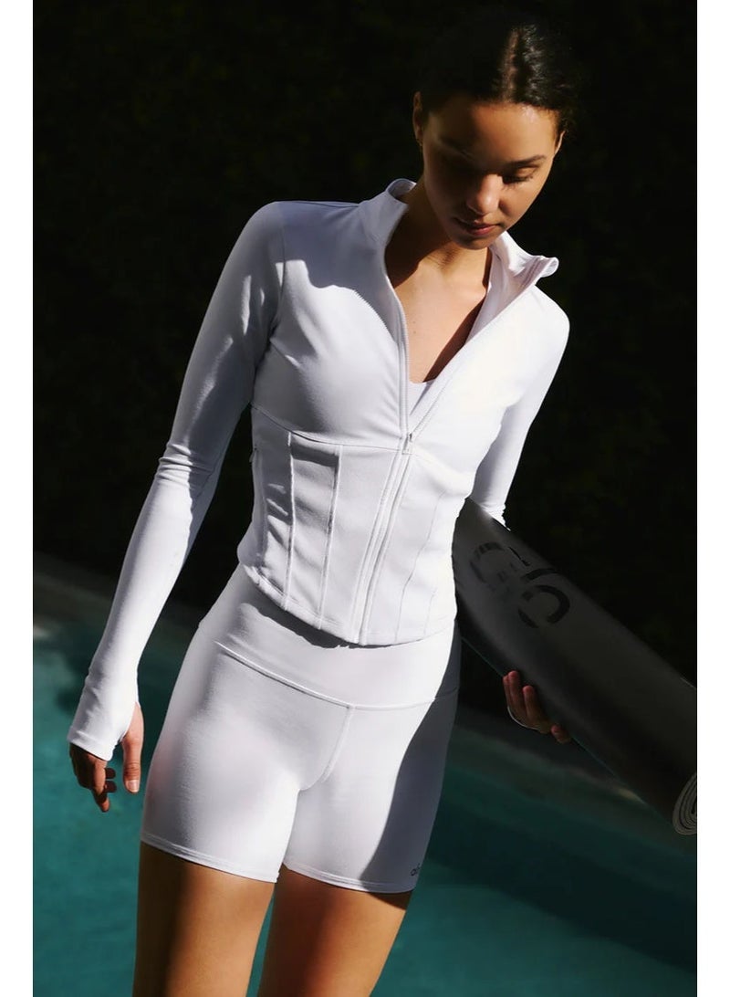 Alo yoga Airbrush Corset Full Zip Jacket - Image 1