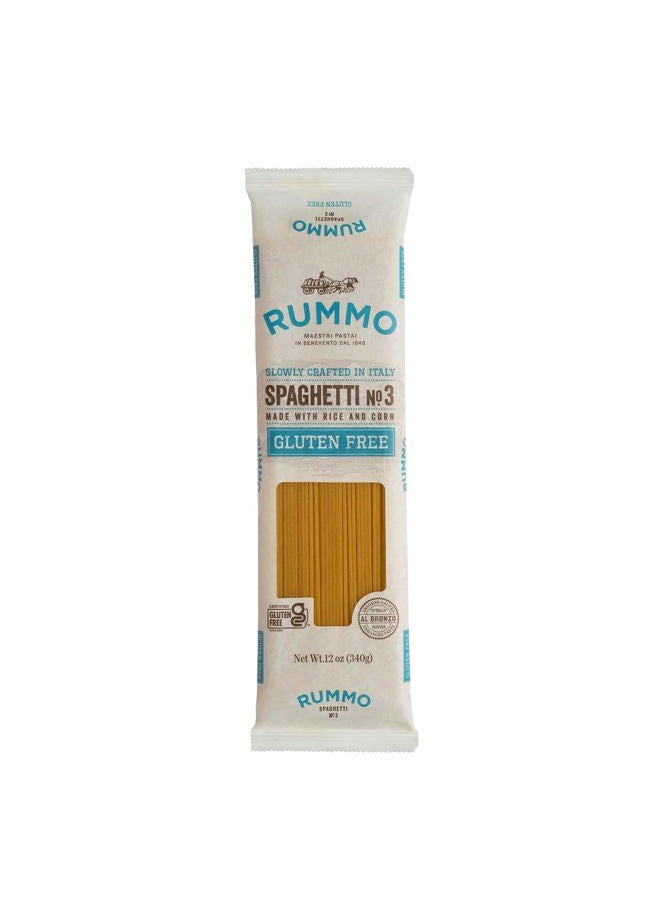 Rummo Gluten Free Spaghetti Pasta N.3 - Corn & Rice Pasta Noodles, GF Spaghetti, Thin Pasta Noodles, Italian Pasta - 12 Ounce (Pack of 1) - Image 1