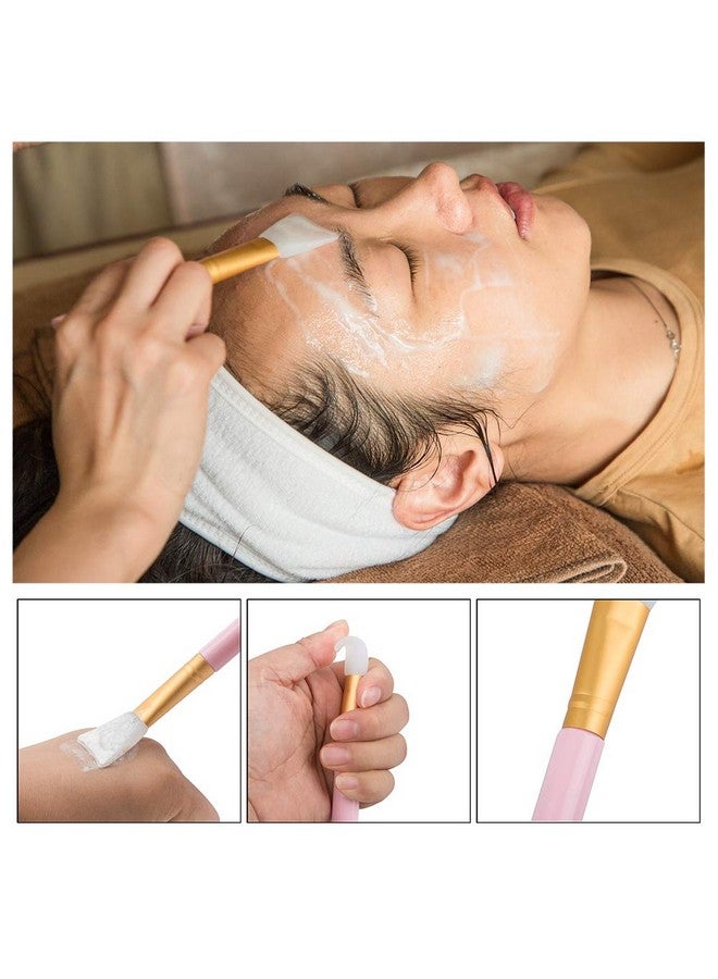 Sonku Sonku Facemask Mixing Bowl Set, Silicone DIY Face Mask Tool Kit with Facial Mask Bowl,Silicone Brush,Spatula,Measuring Spoons,Measuring Cup,Sponge,Makeup Headband-Pink - Image 4
