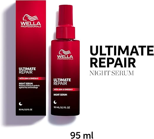 Wella Professionals Ultimate Repair Night Hair Serum Lightweight Leavein Hair Serum For All Types of Hair Damage Hair Repair Treatment Frizz Control - Image 2