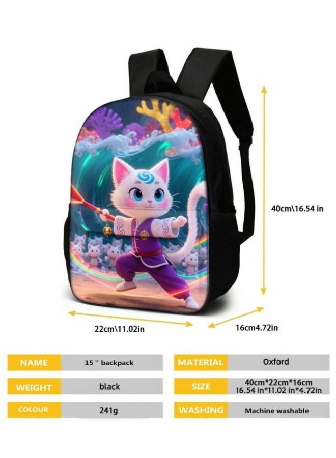 واضح من النار حقائب الظهر + حقائب اليد + حقائب القرطاسية | موسم العودة إلى المدرسة / هدايا المهرجان | حقيبة كرتونية من ثلاث قطع، سهلة التعامل مع مناسبات مختلفة (متوفرة للطلاب والأطفال ونزهايات الأصدقاء وتسلق الجبال والمدرسة وما إلى ذلك) - 36 - Image 5