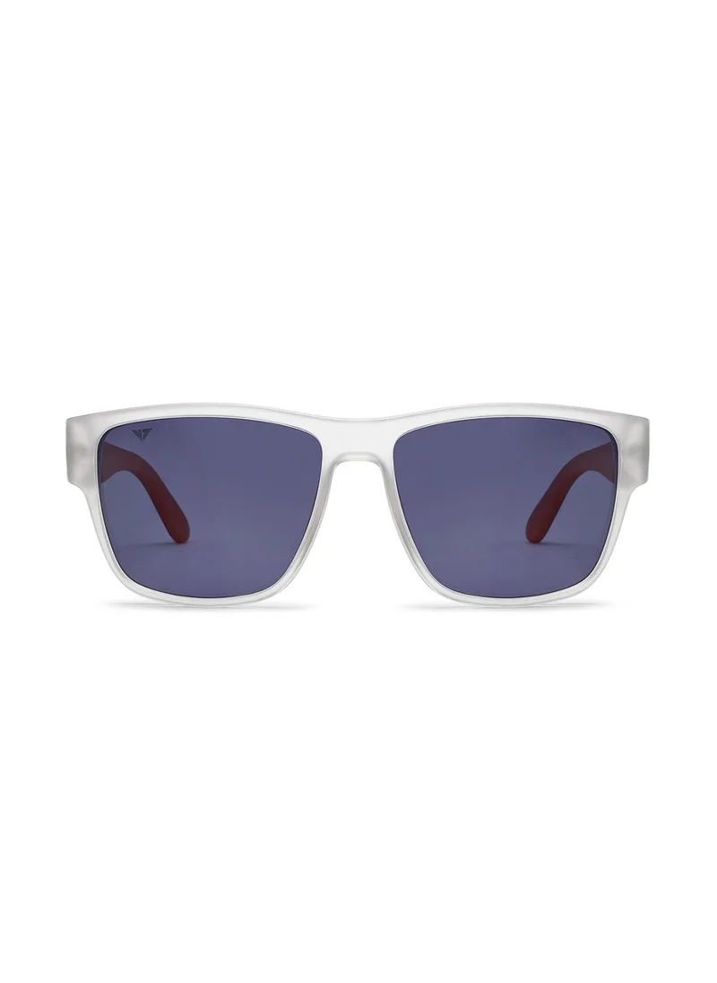 VINCENT CHASE Unisex Polarized Wayfarer Sunglasses - VC S16415 - Lens Size: 57 Mm