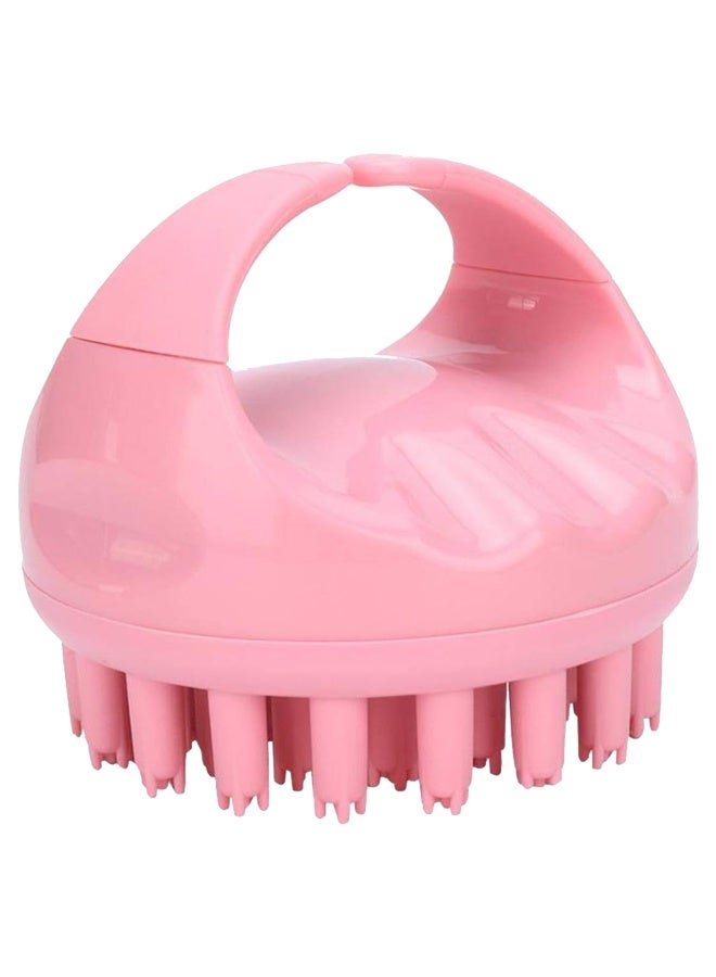 فرشاة تدليك فروة الرأس المصنوعة من السيليكون، فرشاة شامبو لتنظيف فروة الرأس لجميع أنواع الشعر للنساء والرجال والأطفال والحيوانات الأليفة - وردي - Image 2
