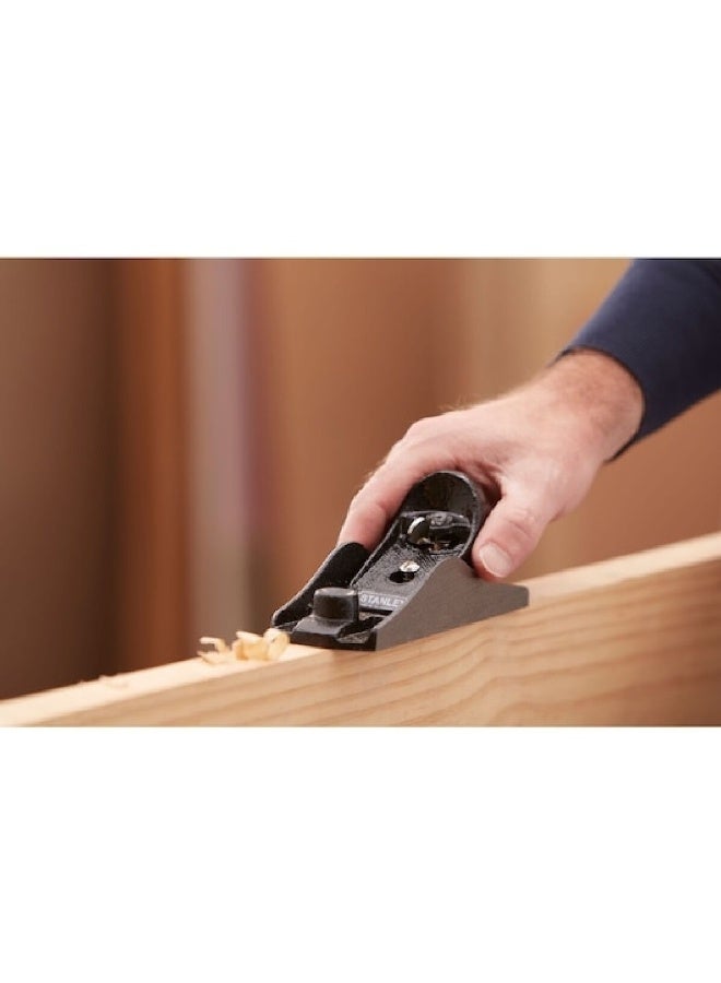 Stanley Adjustable Depth and Cut Alignment Block Plane Silver 220 mm 1-12-220 - Image 5