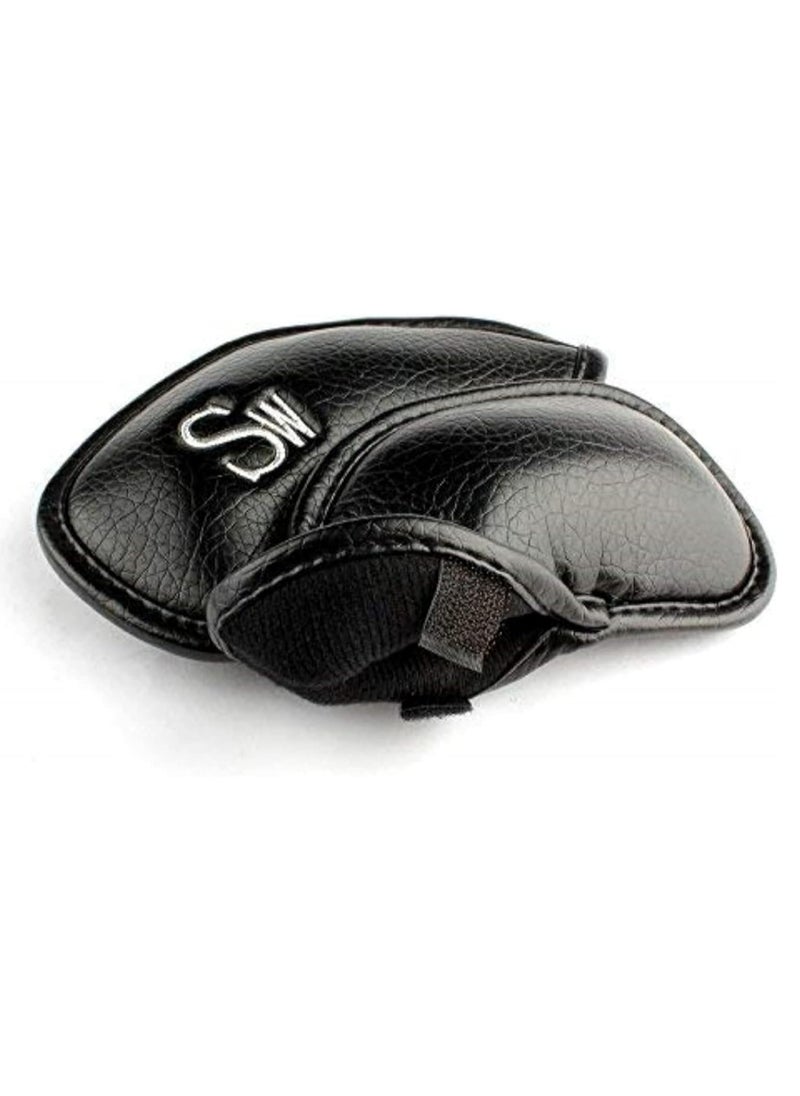 Oasisgalore 12pcs Thick Synthetic Leather Golf Iron Head Covers, Golf Accessory, Fit All Brands  - Image 3