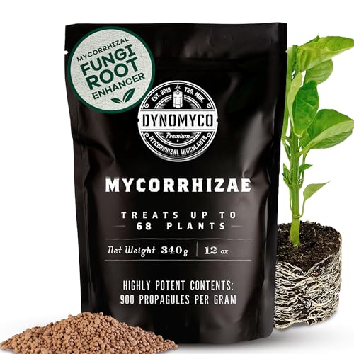DYNOMYCO Granular Mycorrhizal Fungi Inoculant, 340g / 12oz – Boosts Root Growth, Yields & Nutrient Uptake – 900 Propagules/g, Concentrated Granules, & OMRI Listed – Biofertilizer for Plant Growth - Image 1