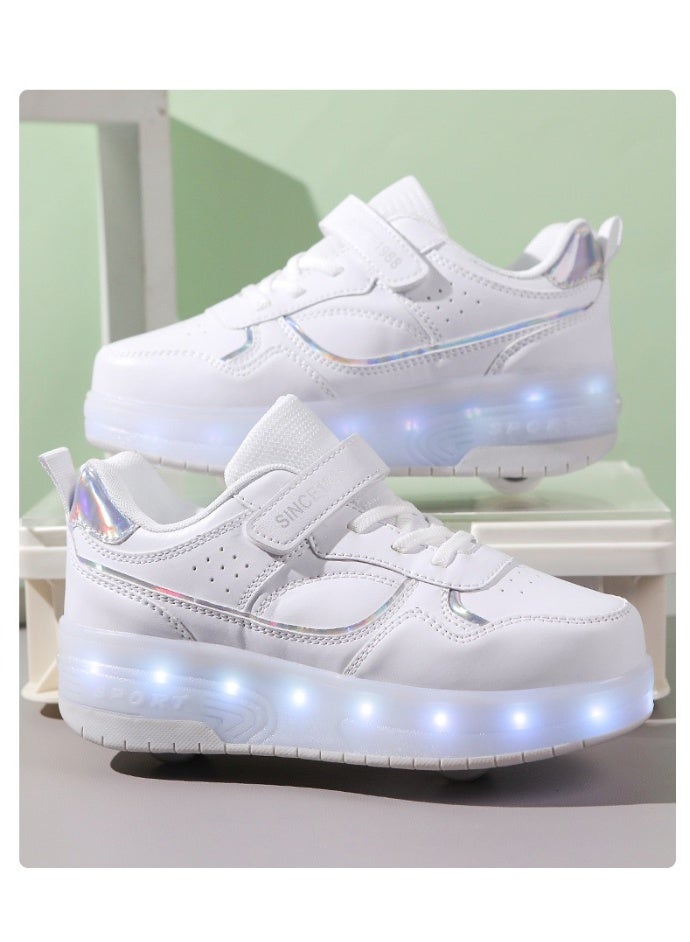 سكاي فيو أحذية تزلج بعجلات للبنات والأولاد، أحذية تزلج بعجلات قابلة للفصل، مقاسات من 32 إلى 40 - Image 5