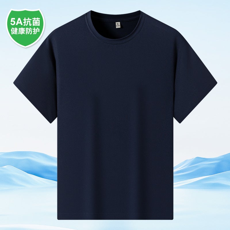Waffe Ice Silk T-Shirt for Men – Breathable Short Sleeve Crewneck Casual Top - Image 1