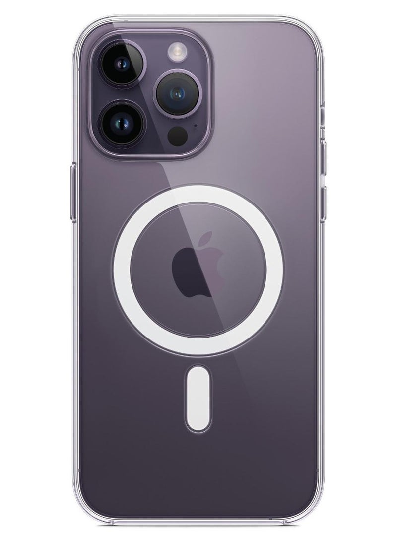 iPhone 14 Pro Magsafe Case 6.1 Inch Slim Thin Magnetic Case Yellowing-Resistant Anti-Drop Shock Absorption Anti-Scratch and Hard Back Crystal Case Cell Phone Case iPhone 14 Pro Case Clear - Image 1