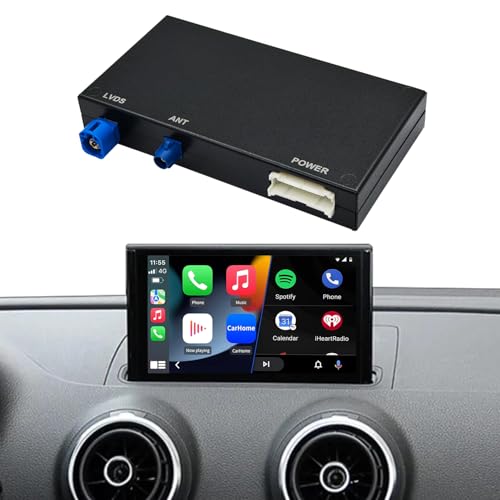 HMYC Wireless CarPlay/Android Auto Retrofit Kit Decoder Module Compatible with Audi A4/A5/S4/S5/RS4/RS5, and Q5 (2008–2018) for 3G MMI System, Supports OEM Controls, MirrorLink, Navigation, Reverse Camera - Image 1
