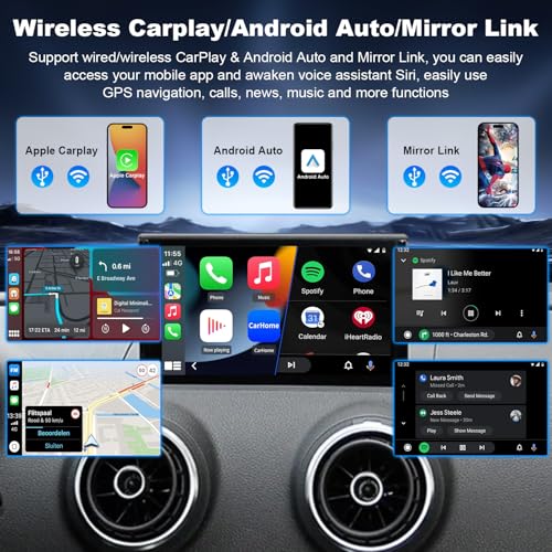 HMYC Wireless CarPlay/Android Auto Retrofit Kit Decoder Module Compatible with Audi A4/A5/S4/S5/RS4/RS5, and Q5 (2008–2018) for 3G MMI System, Supports OEM Controls, MirrorLink, Navigation, Reverse Camera - Image 2