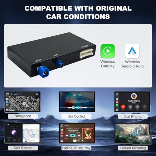 HMYC Wireless CarPlay/Android Auto Retrofit Kit Decoder Module Compatible with Audi A4/A5/S4/S5/RS4/RS5, and Q5 (2008–2018) for 3G MMI System, Supports OEM Controls, MirrorLink, Navigation, Reverse Camera - Image 5