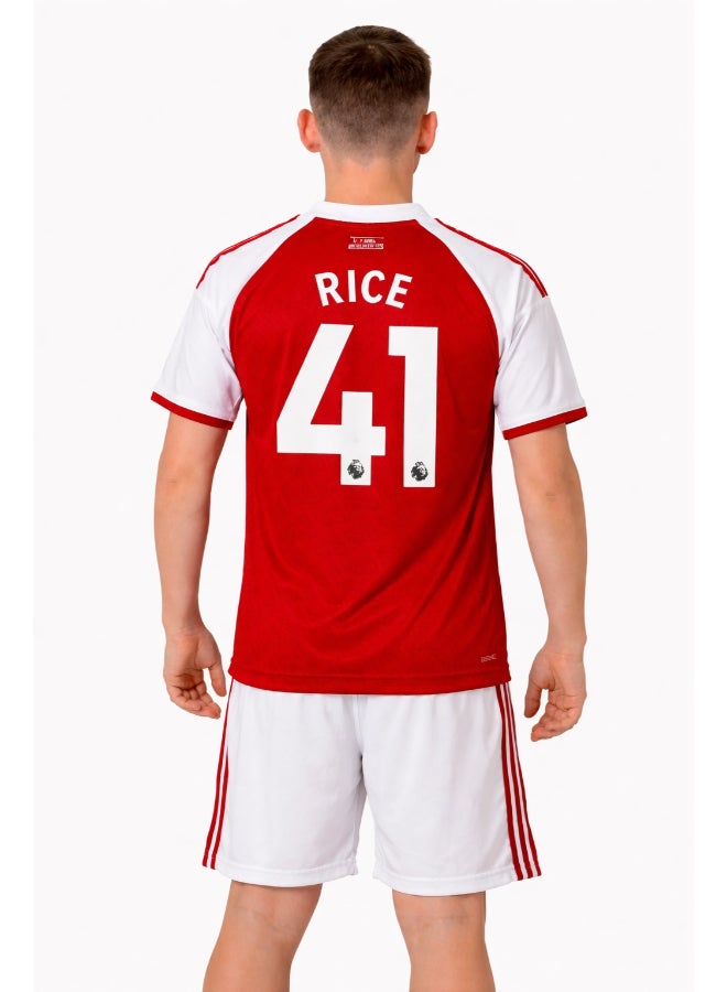 Toyland Men’s Arsenal Home Football Jersey Set – Adult Sports T-Shirt & Shorts Kit - Image 3