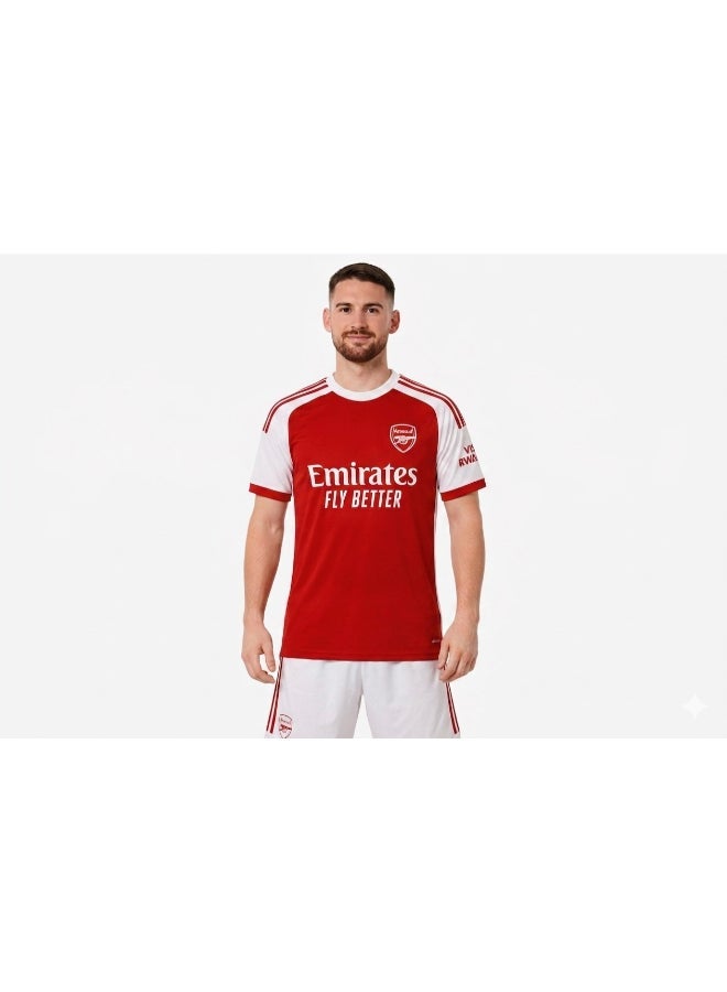 Toyland Men’s Arsenal Home Football Jersey Set – Adult Sports T-Shirt & Shorts Kit - Image 1