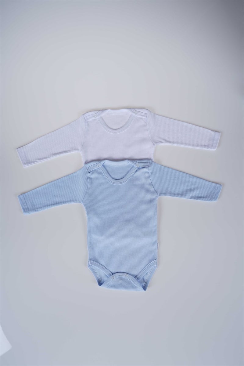 Miniko Kids New Season Girl Boy Baby Child Long Sleeve Cotton Ribbed Bodysuit  - Image 4