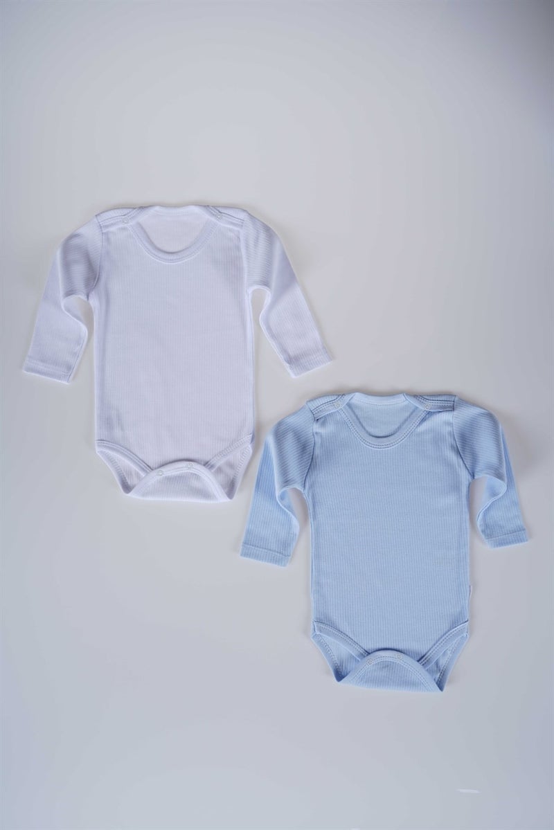 Miniko Kids New Season Girl Boy Baby Child Long Sleeve Cotton Ribbed Bodysuit  - Image 1