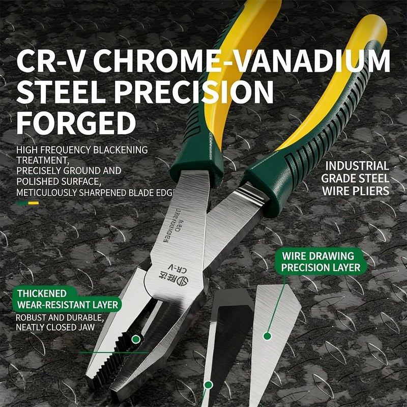 Coated Diagonal Ergonomic Plier 7 Inch Heavy Duty Hand Tool For Electricians - Image 2