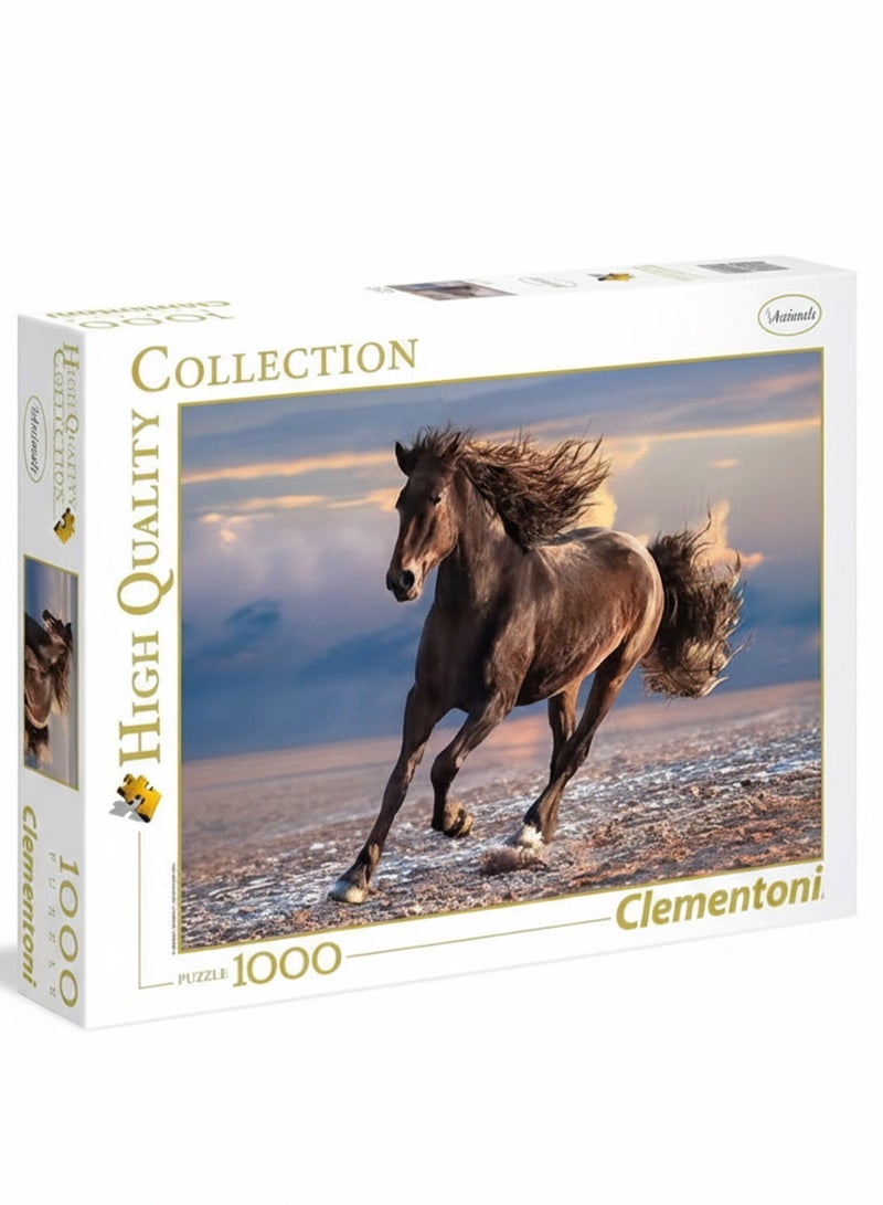 Clementoni 1000-Piece Jigsaw Puzzle – Elegant Free Horse Design - Image 1