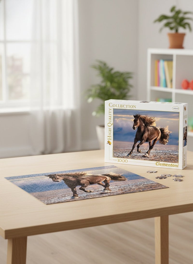 Clementoni 1000-Piece Jigsaw Puzzle – Elegant Free Horse Design - Image 2