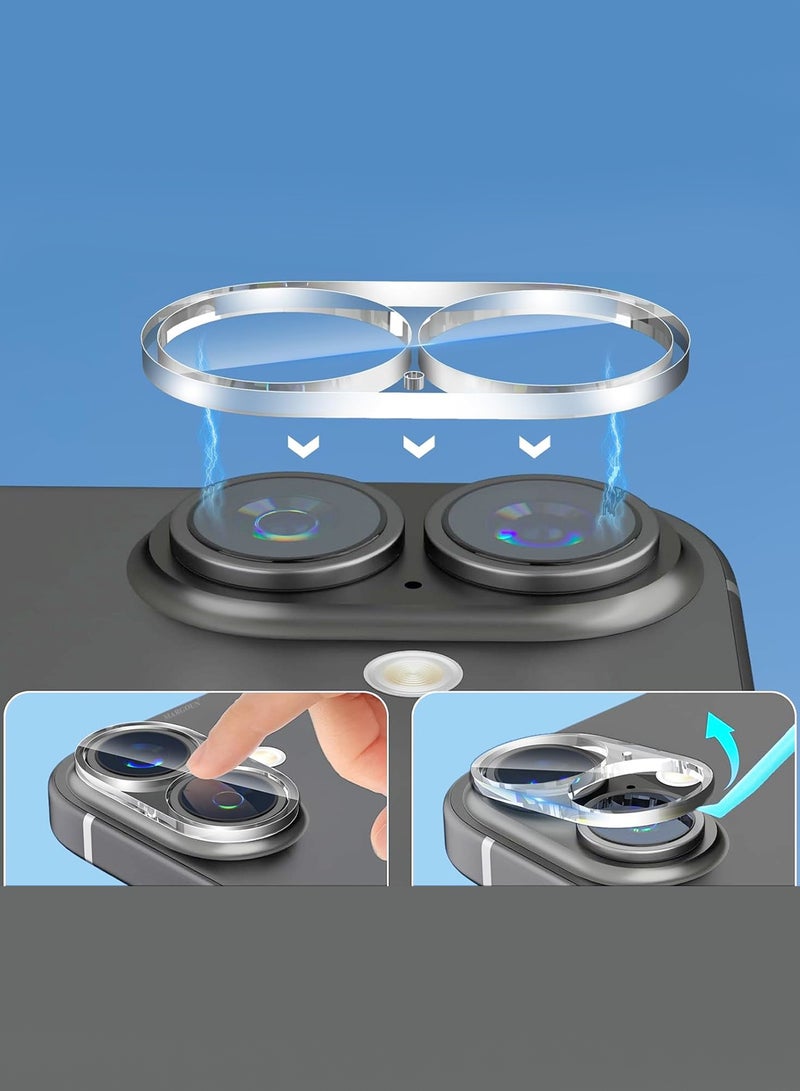CATANES Camera Lens Protector 9H Tempered Glass for iPhone 17 Clear - Image 5