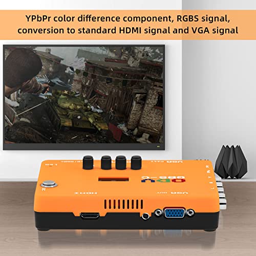 Mcbazel ODV-GBS-C Component VGA/Scart to VGA/HDMI Scan Converter for Retro Gaming Console with US Plug not Support AV Input - Image 3